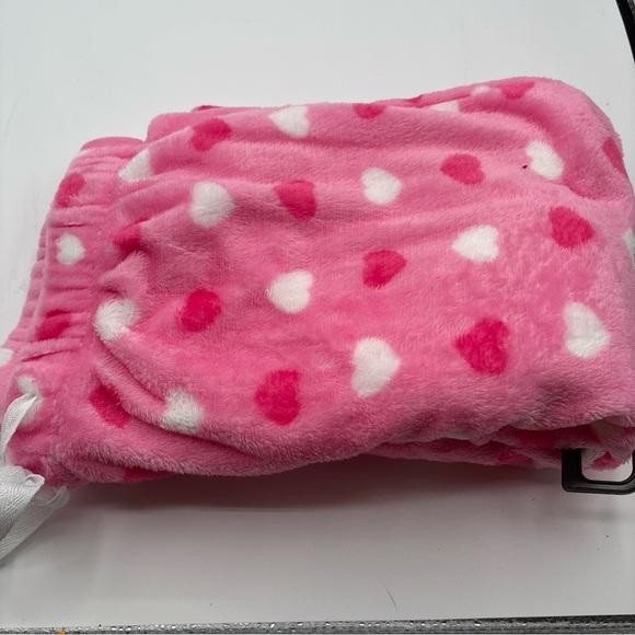 SLEEP PANT SMALL HEART DESIGN WAIST 29”-31” INSEAM 31”   SOFT COZY  PINK WHITE - Picture 6 of 8
